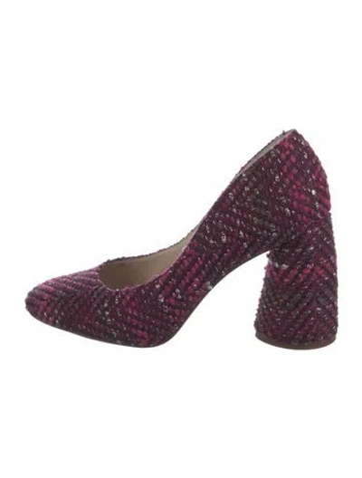 Pre-owned Louise Et Cie Tweed Tweed Pattern Pumps