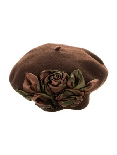 Pre-owned Louise Green Beret Hat In Multi