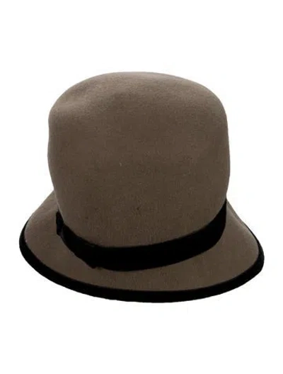 Pre-owned Louise Green Wool Hat In Brown