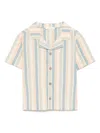 Louise Misha Alov Striped Cotton And Linen Shirt