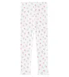 Louise Misha Anandou Cotton-blend Jersey Leggings In White Felicita Flowers