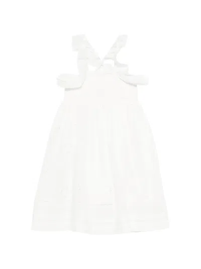 Louise Misha Kids' Anaya Ruffled-sleeve Dress In Multi