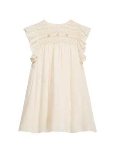 Louise Misha Kids' Angelina Ruffled Dress In Neutral