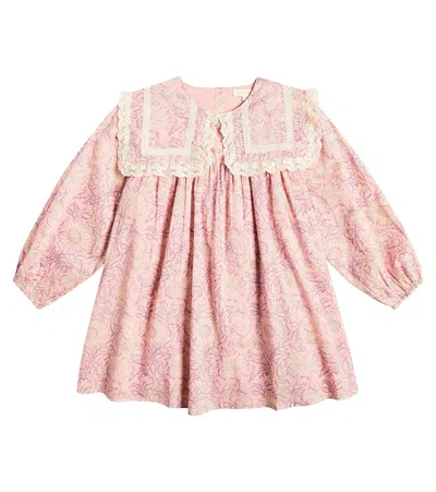 Louise Misha Kids' Arinola Floral Cotton Dress In Multicoloured