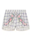 Louise Misha Asya Shorts In Blue River Checks