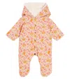 Louise Misha Baby Kirina Floral Corduroy Onesie In Multicoloured