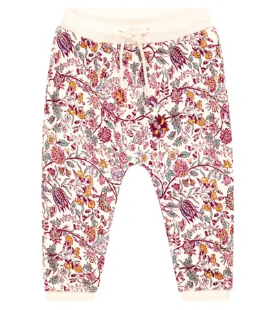 Louise Misha Baby Manuella Floral Sweatpants In Cream Savage Garden
