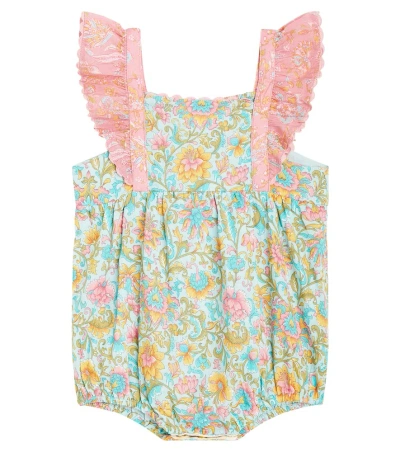 Louise Misha Baby Shalina Floral Cotton Playsuit In Multicoloured