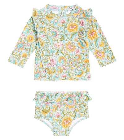 Louise Misha Baby Yankika Rashguard Swimsuit In Water Riverside Flowers