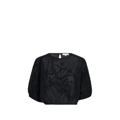 Louise Misha Blouse Meline En Coton In Black