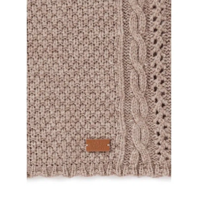 Louise Misha Cagoule En Maille Côtelée In Sand