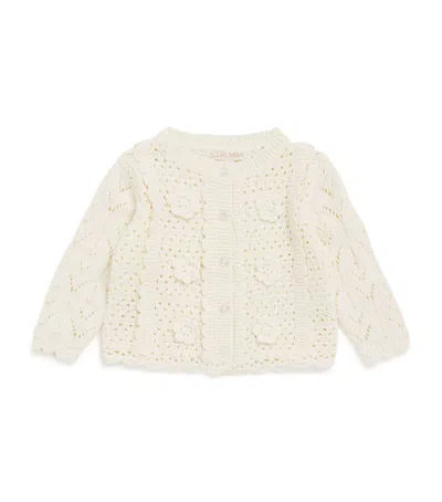 Louise Misha Kids' Chai Cardigan In White
