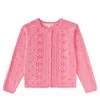 Louise Misha Challi Cotton Cardigan In Pink