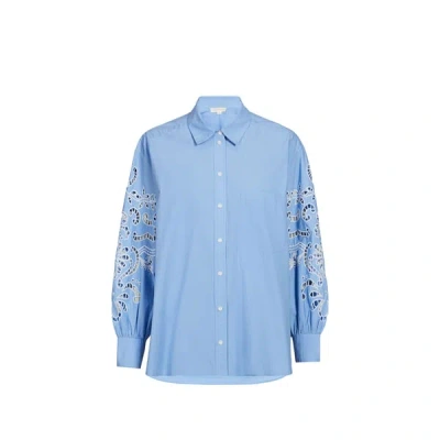 Louise Misha Chemise Reynald En Coton In Blue