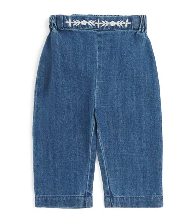 Louise Misha Kids' Cotton-blend Flofia Jeans In Blue