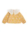 Louise Misha Cotton Clea Blouse In Orange
