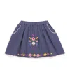 Louise Misha Cotton Pialou Skirt In Blue
