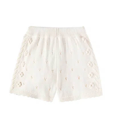 Louise Misha Kids' Cotton Shorts In Beige