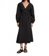 Louise Misha Robe Longue Dahlia In Black