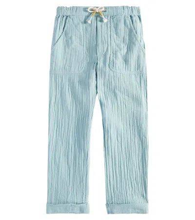 Louise Misha Kids' Darshan Cotton Pants In Blue