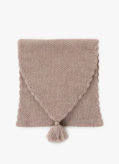 Louise Misha Echarpe En Maille Côtelée In Brown