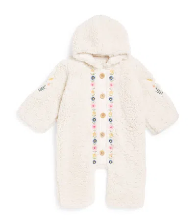 Louise Misha Kids' Fleece Naglaya Bodysuit In Neutral