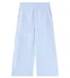 Louise Misha Hose Flor Aus Baumwoll-chambray In Blau