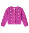 Louise Misha Floral Cardigan In Purple