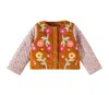 LOUISE MISHA FLORAL COTTON CORDUROY JACKET