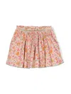 Louise Misha Floral-pattern Cotton Miniskirt In Neutrals