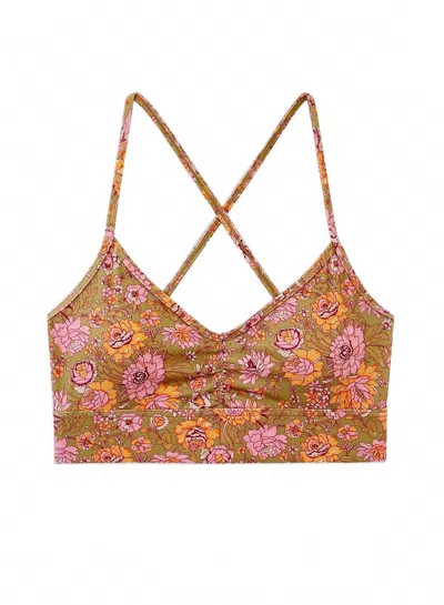 Louise Misha Kids' Girl's Satnam Yoga Bra In Bronze In Multi