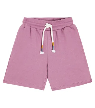 Louise Misha Kids' Jivan Cotton Jersey Shorts In Purple