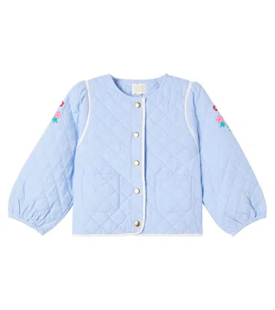 Louise Misha Kids' Joulia Cotton Jacket In Blue