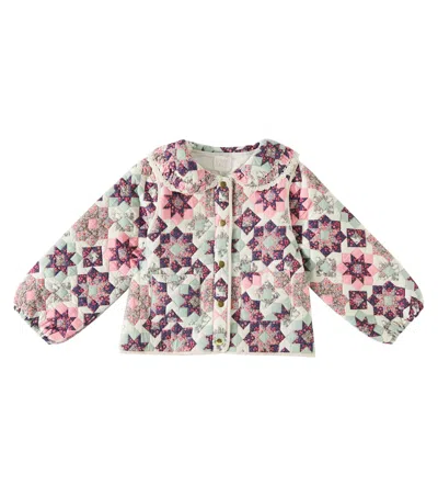 Louise Misha Kids' Joulia Patchwork Cotton Jacket In Small Star Patchwork