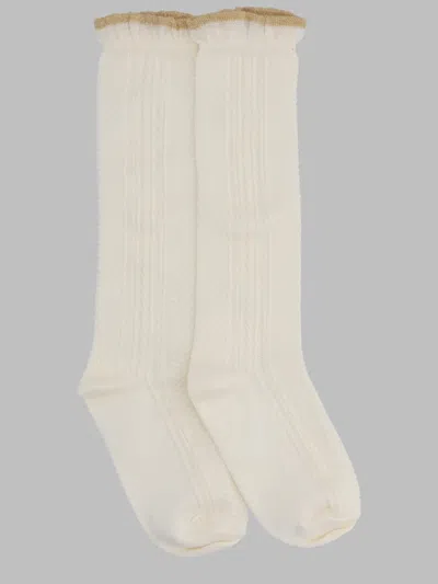 Louise Misha Kids Chukata Tights With Multicolored Mini Motif In Neutral