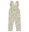 Louise Misha Krinsha Floral Cotton Jumpsuit In Water Jodhpur Flowers