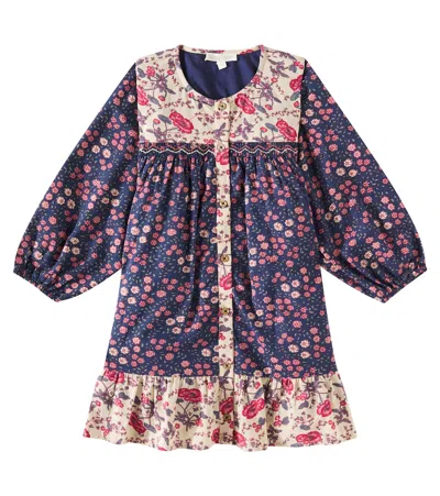 Louise Misha Kids' Massilia Cotton Dress In Multicoloured