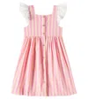 Louise Misha Kleid Moonie Aus Baumwolle Und Leinen In Pink