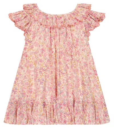 Louise Misha Kids' Natiya Cotton Dress In Cream Padma Mudra