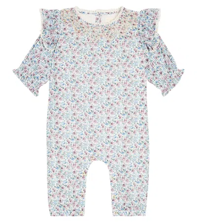 Louise Misha Babies' Ounisa Floral Cotton Onesie In Multicoloured