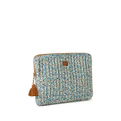 Louise Misha Pochette D'ordinateur Fleurie En Coton In Multi