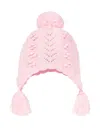 Louise Misha Pompom Tassel Beanie Hat In Pink