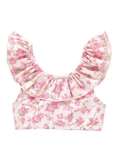 Louise Misha Kids' Primavera Bikini Set In White