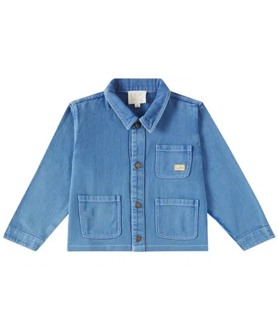 Louise Misha Kids' Raphael Denim Overshirt In Blue