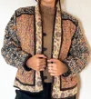 Louise Misha Reversible Nelina Jacket In Honey Charcoal Poem In Multi