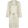 Louise Misha Yoki Floral-print Jersey Top In Green