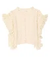 Louise Misha Sleeveless Knit Sighi Poncho In White In White
