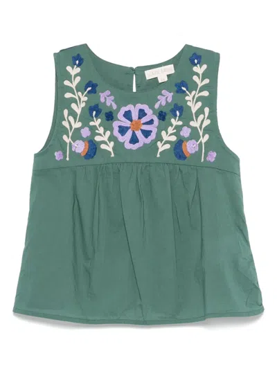 Louise Misha Kids' Solenia Blouse In Green