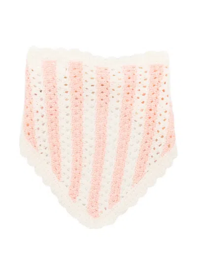 Louise Misha Kids' Striped Scalloped-trim Headband In Multi