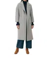 Louise Misha Sullyne Coat In Blue Mini Checks In Multi